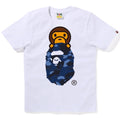 A BATHING APE Ladies' COLOR CAMO MILO ON APE HEAD TEE