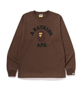 A BATHING APE COLLEGE L/S TEE