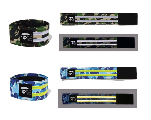 A BATHING APE ABC CAMO REFLECTIVE ANKLE BAND