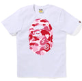 A BATHING APE Ladies' ABC CAMO BIG APE HEAD TEE