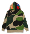 A BATHING APE MEGA ABC CAMO DOUBLE SHARK RELAXED FIT FULL ZIP HOODIE