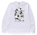 A BATHING APE ABC CAMO JAPANESE LETTERS L/S TEE