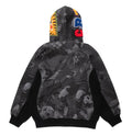 A BATHING APE BAPE x CR7 LIFE ALL OVER PRINT LOGO RELAXED FIT SHARK HOODIE