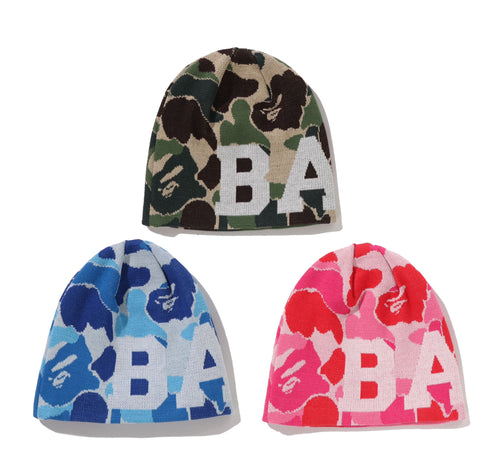 A BATHING APE ABC CAMO KNIT CAP
