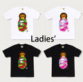 A BATHING APE Ladies' STA CAMO MILO ON APE HEAD TEE