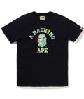 A BATHING APE Ladies' SCREEN CAMO COLLEGE TEE