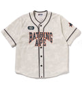 A BATHING APE SOLID CAMO MULTI LOGO BASEBALL SS SHIRT