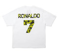 A BATHING APE BAPE x CR7 LIFE GRAPHIC REFLECTION CAMO COLLEGE RELAXED FIT TEE
