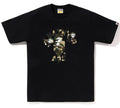 A BATHING APE MAP CAMO COLLEGE MILO TEE