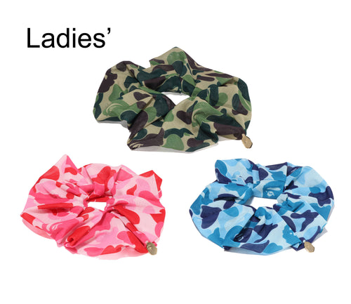 A BATHING APE Ladies' ABC CAMO SCRUNCHIE
