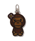 A BATHING APE CRYSTALSTONE BABY LISA MIRROR KEYCHAIN