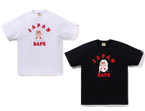 A BATHING APE JAPAN COLLEGE KABUKI TEE ( JAPAN LIMITED )
