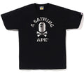 A BATHING APE BAPE PIRATE STORE APE CROSSBONE COLLEGE TEE