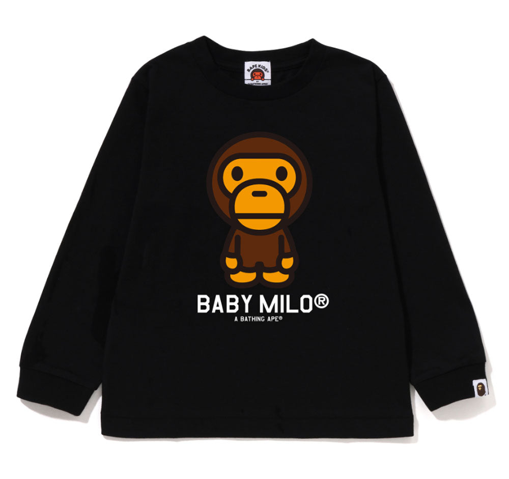 A BATHING APE BAPE KIDS BABY MILO L/S TEE – happyjagabee store