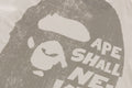 A BATHING APE BAPE BIG APE HEAD TEE