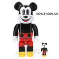 A BATHING APE x BE@RBRICK MICKEY MOUSE ORIGINAL COLOR 100% & 400% SET