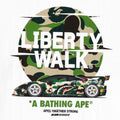 A BATHING APE BAPE x LIBERTY WALK ABC CAMO LOGO RELAXED FIT TEE