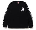 A BATHING APE APE CROSSBONE LS TEE