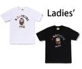 A BATHING APE Ladies' HYBRID CAMO COLLEGE TEE