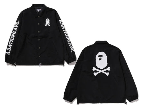 A BATHING APE PIRATE STORE CROSSBONE COACH JACKET