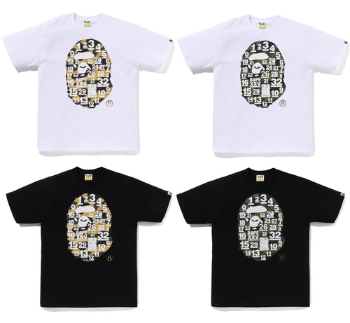 A BATHING APE 32ND ANNIV. 1ST CAMO BIG APE HEAD TEE