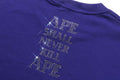 A BATHING APE RHINESTONE BAPE LOGO TEE