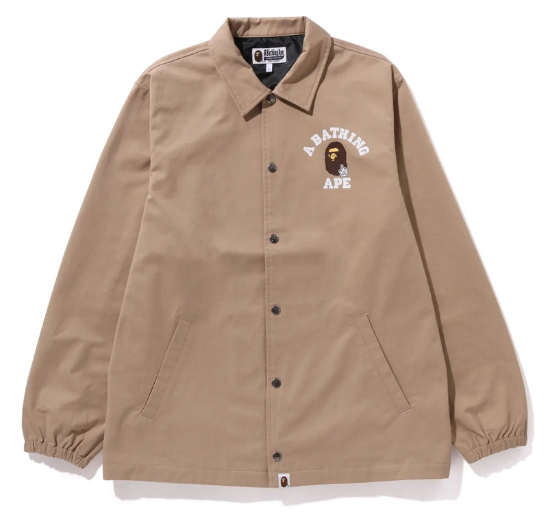 A BATHING APE ONLINE EXCLUSIVE GO APE POINTER COLLEGE COACH JACKET