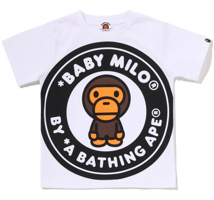 A BATHING APE BAPE KIDS BIG MILO BWS TEE
