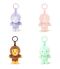 A BATHING APE BABY MILO STORE BABY MILO FUR PLUSH DOLL KEYCHAIN