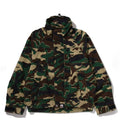 A BATHING APE GLITCH WOODLAND CAMO SHORT SNOWBOARD JACKET