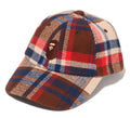 A BATHING APE BAPE CHECK PANEL CAP