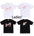 A BATHING APE Ladies' COLOR DENIM BAPE STA TEE