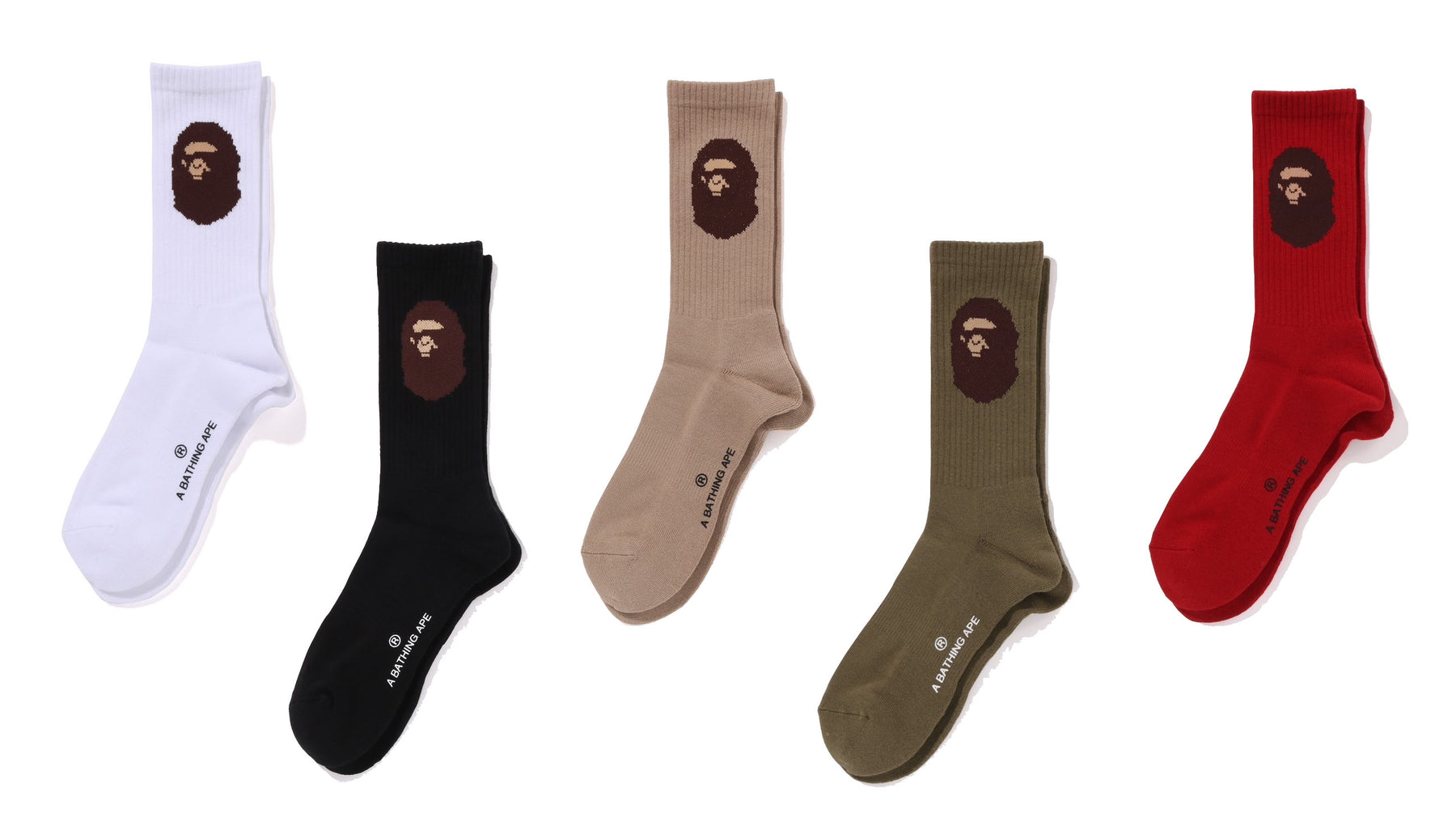 A BATHING APE ☆APE HEAD SOCKS 要在庫確認 APE HEAD SOCKS | bape.com