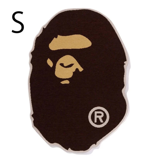 A BATHING APE APE HEAD RUG MAT ( S )