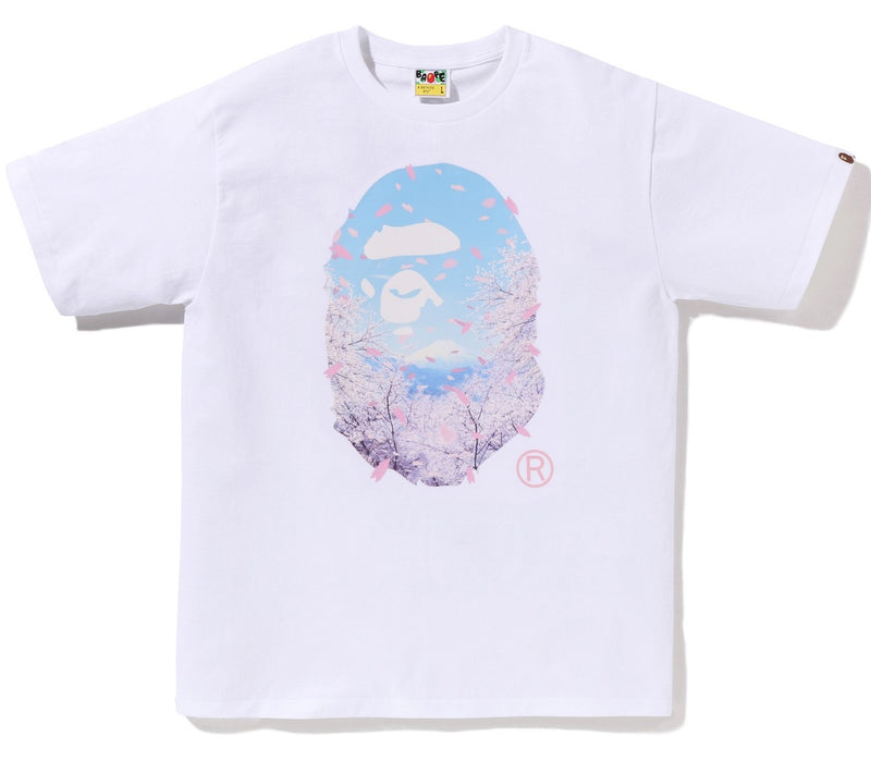 A BATHING APE SAKURA PHOTO APE HEAD TEE