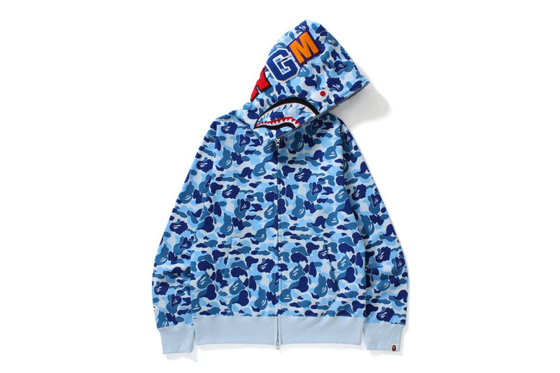 A BATHING APE ABC CAMO SHARK FULL ZIP HOODIE - happyjagabee store