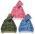 A BATHING APE ABC CAMO SHARK FULL ZIP HOODIE - happyjagabee store