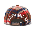 A BATHING APE BAPE CHECK PANEL CAP
