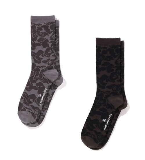 A BATHING APE SOLID CAMO JACQUARD SOCKS