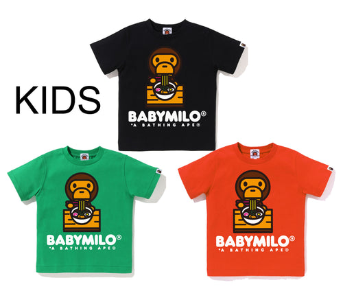 A BATHING APE BAPE KIDS BABY MILO NOODLE TEE