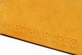 A BATHING APE APE HEAD SUEDE EMBOSSED POUCH