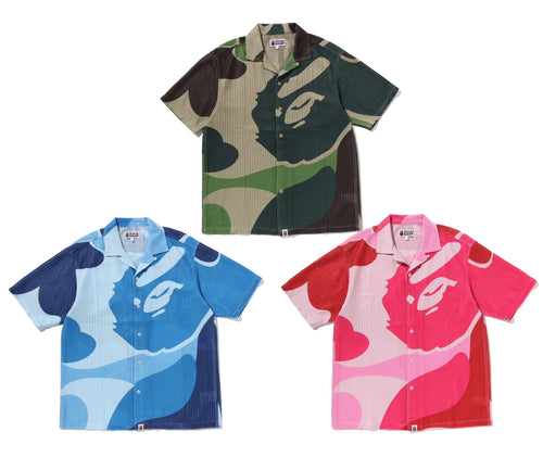 A BATHING APE MEGA ABC CAMO MESH SHIRT