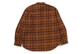A BATHING APE ONE POINT FLANNEL CHECK L/S SHIRT
