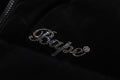 A BATHING APE Ladies' CRYSTAL STONE BAPE LOGO VELOUR DOWN JACKET
