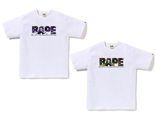 A BATHING APE GLITCH WOODLAND CAMO ARMY BAPE TEE