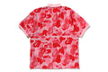 A BATHING APE ABC CAMO PILE JACQUARD RELAXED FIT POLO SHIRT