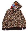 A BATHING APE BAPE THINK 1ST ANNIV. SHARK FULL ZIP HOODIE
