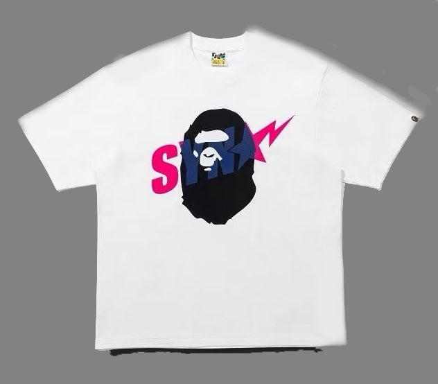 A BATHING APE BAPE x SPOTIFY BY CENTRAL CEE APE HEAD RELAXED FIT TEE
