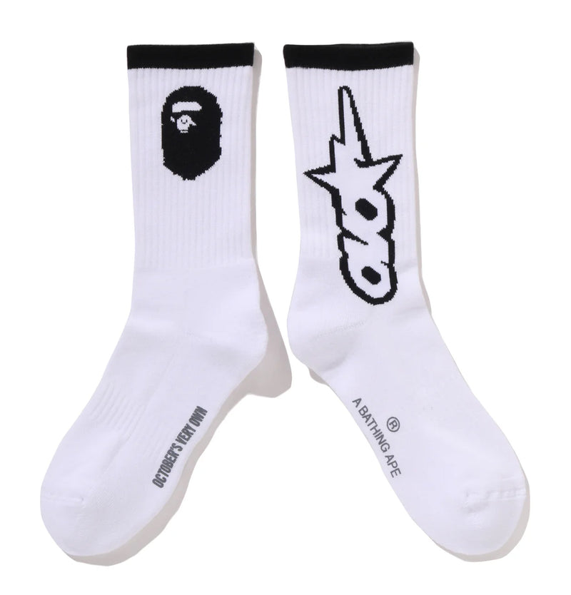 A BATHING APE BAPE x OVO OVO STA ATHLETIC SOCKS