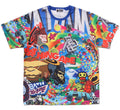 A BATHING APE BAPE OVERALL PRINT TEE